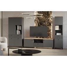 Гостиная Ника. Комплект 1, Эйхория, Графит