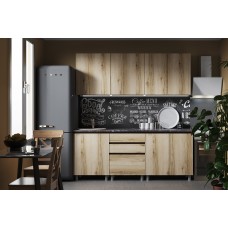 Модульная кухня Плейона 2.0 м, венге/дуб делано