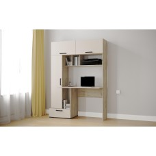 Компьютерный стол Квартет-11, Дуб крафт серый, кашемир