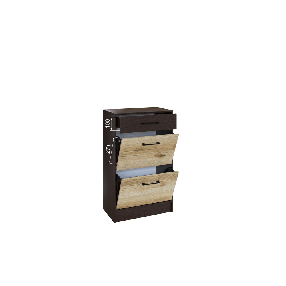 Обувница закрытая Денвер, Венге, Дуб Делано Обувница закрытая Денвер, Венге, Дуб Делано