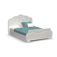 Кровать Гармония 1,4м, Белый глянец холодный