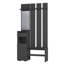 Прихожая "Мия" ПР-03 графит графит Прихожая "Мия" ПР-03 графит графит