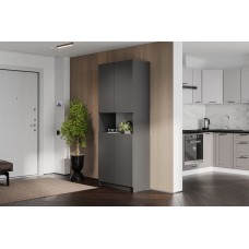 Модульная система "Бали" Шкаф (с нишей) Графит серый