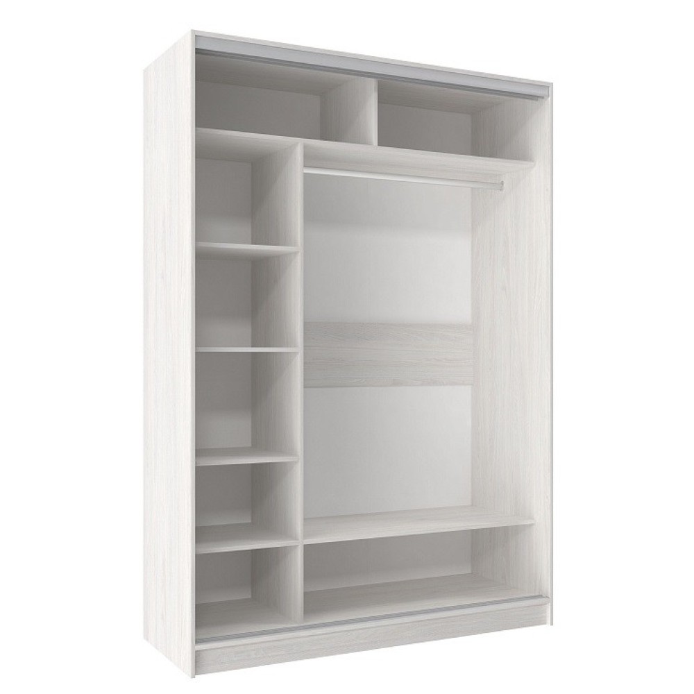 Шкаф-купе двухдверный 1600 Домашний Ясень Анкор светлый