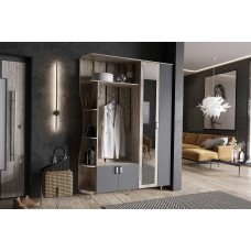 Прихожая Лика №1 1,5м, Дуб юкон, Графит Прихожая Лика №1 1,5м, Дуб юкон, Графит