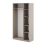 Шкаф распашной (5 полок + штанга) ШК 5 (1200), Меланж
