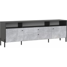 Тумба ТВ Оливия (металл), Графит, Графит глянец