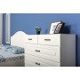 Комод Ливерпуль 10.103.01, Белый, Ясень ваниль