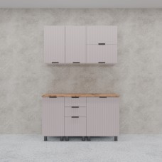 МК Аленушка 1,4м с ящ. Лотос Кашемир,скоба антрацит,сонома