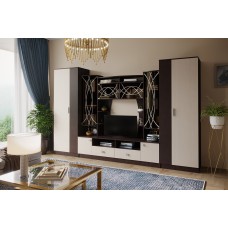 Гостиная Женева, Дуб беленый, Венге