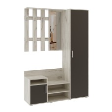 Прихожая Визит, Графит, Дуб Крафт Белый Прихожая Визит, Графит, Дуб Крафт Белый