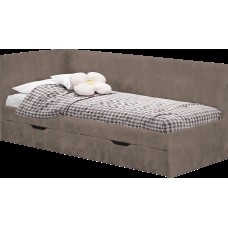 Кровать односпальная "Лео" КР-49 Белый/Маренго/ЛДСП настил Кровать односпальная "Лео" КР-49 Белый/Маренго/ЛДСП настил