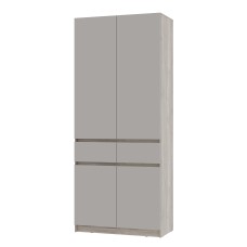 Шкаф 2-х створчатый "Багира" ШК-03 Дуб смоки/Кашемир