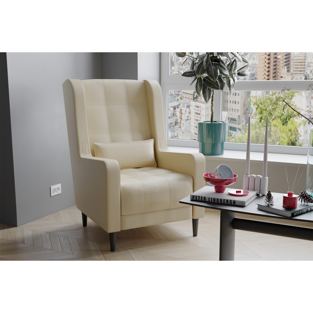 Кресло Корк, Экокожа бежевый Кресло Корк, Экокожа бежевый