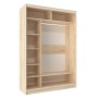 Шкаф-купе двухдверный с зеркалом 1600 Домашний Дуб Сонома