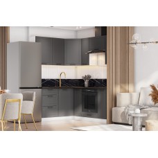 КГ Угловой Вектор 150*120 Бланж;Графит (со столешницей, сонома, 26) в.22