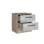 Тумба прикроватная Вегас, Дуб крафт серый, Цемент