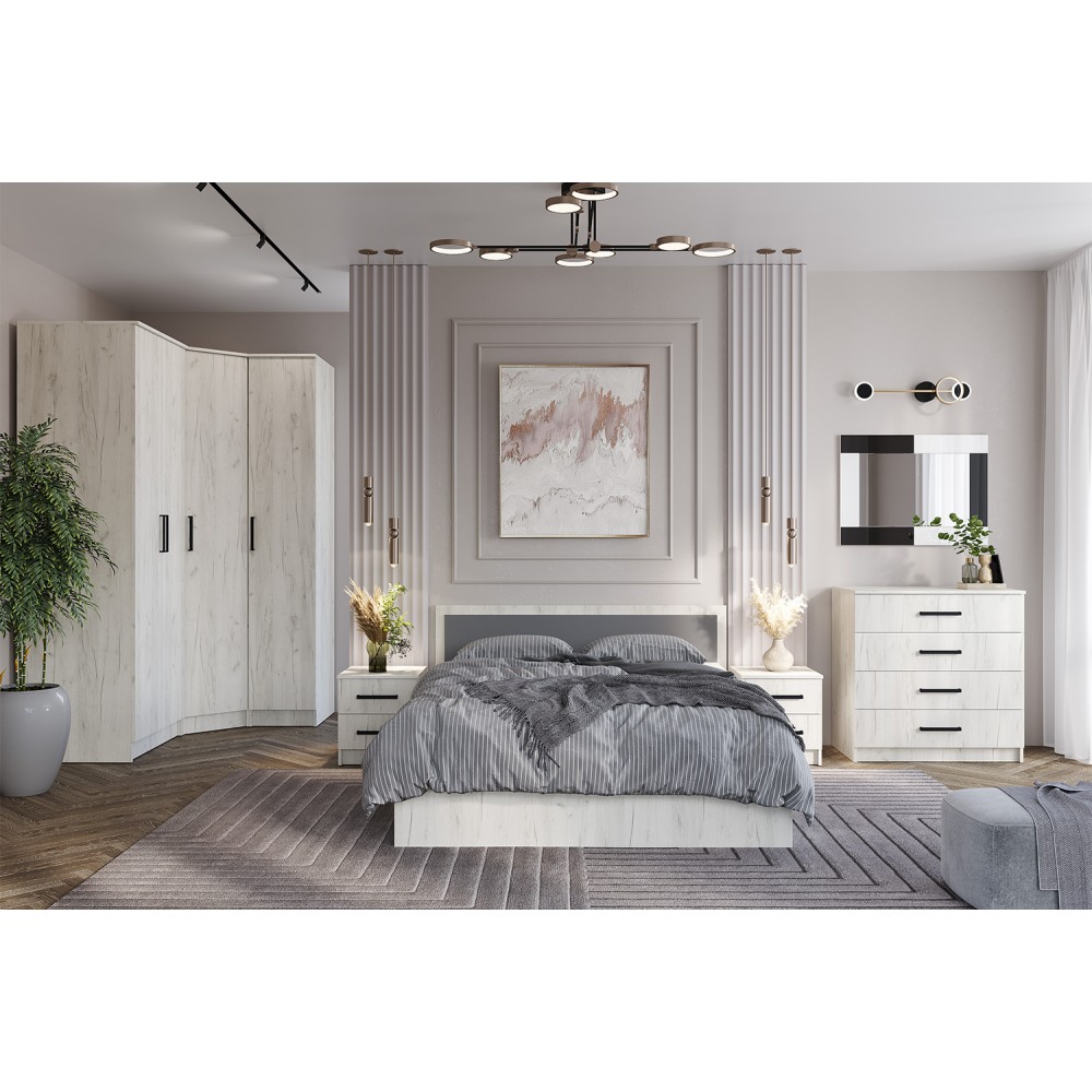 Комод Фиеста, Дуб крафт белый Комод Фиеста, Дуб крафт белый