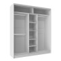 Шкаф-купе трехдверный 2000 Домашний Белый
