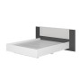 Кровать Шарм КР-18 160х200, настил,Графит, Белый