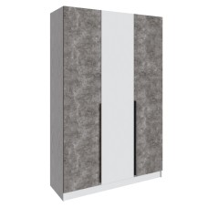 Шкаф Мадрид (1,5) без зеркала белый/ателье светлое Шкаф Мадрид (1,5) без зеркала белый/ателье светлое