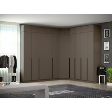 Мадрид Гардеробная система угловая 200/90/160, Графит Мадрид Гардеробная система угловая 200/90/160, Графит