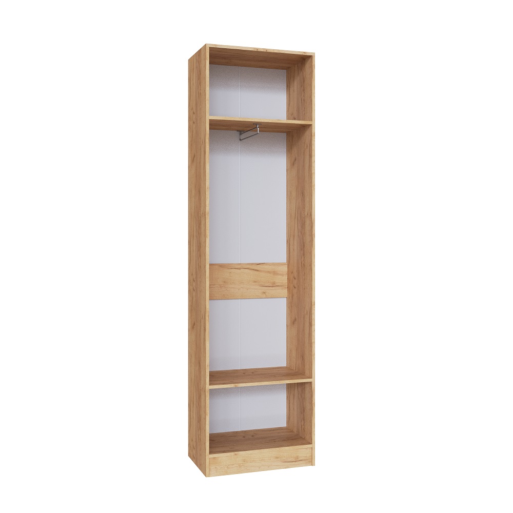 Прихожая Руэлла. Комплект 2, Дуб Крафт золотой, Белый