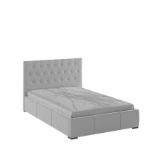 Кровать с ортопедическим основанием Октавия 140х200, Светло - серый