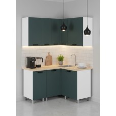 МК Аленушка Угловая Лаванда Изумруд,скоба черный,сонома