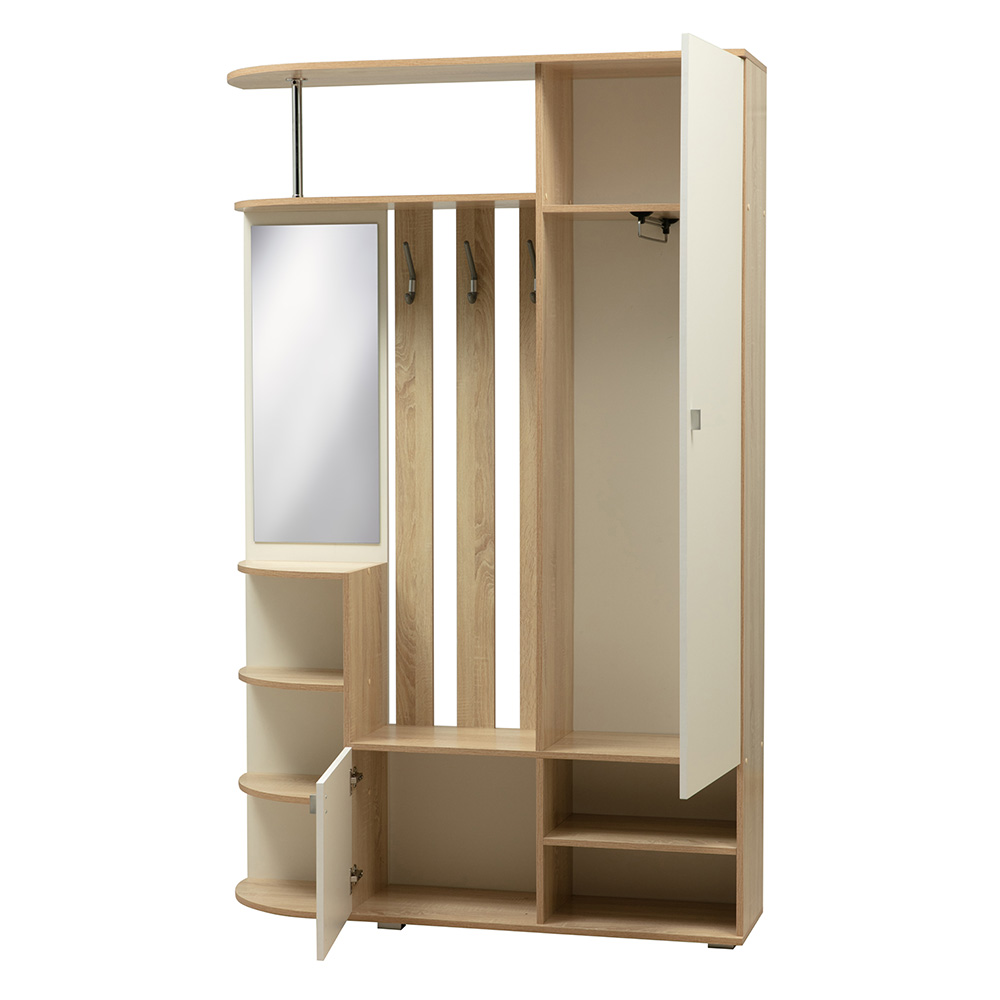 Прихожая Кармен-7, Дуб Сонома, Белый Прихожая Кармен-7, Дуб Сонома, Белый