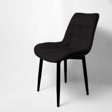Стул "Бостон" белый матовый Velutto 34 черный Стул "Бостон" белый матовый Velutto 34 черный
