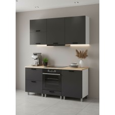 МК Аленушка 1,8м Астра Лаванда Сталь,скоба черный,сонома