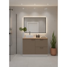 ВГ 1200 Крем/Белый гладкий Арника РМ (со столешницей) в.1