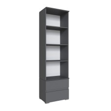 Шкаф-пенал Плейона открытый, Графит серый Шкаф-пенал Плейона открытый, Графит серый