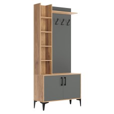 Прихожая Пекин, Дуб Крафт Золотой, Графит