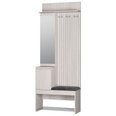 Прихожая Лама ПР-07, Ясень белый, Графит Прихожая Лама ПР-07, Ясень белый, Графит