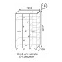 Шкаф трехдверный для одежды Sofia 18