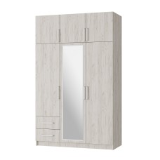 Шкаф 3-х ств.с ящиками дуб крафт белый