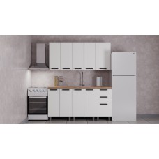 ГК Аленушка 1,6м Магнолия Молочный/Молочный,скоба черный,сонома