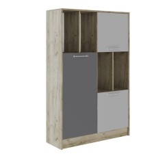 Пенал малый Колибри Лофт дуб крафт серый/графит серый+камень серый