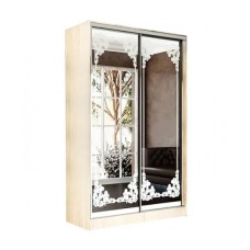 Шкаф-купе Тринити 4 1,35 м, Сандал светлый