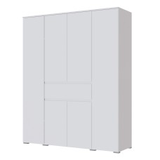 Шкаф четырехстворчатый Плейона, белый