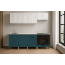 Кухонный гарнитур "Кампео" (со столешницей 38 мм), Белый снег, Бриз Кухонный гарнитур "Кампео" (со столешницей 38 мм), Белый снег, Бриз