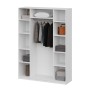 Шкаф распашной (9 полок + штанга) ШК 5 (1600), Белый