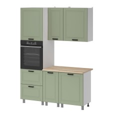 МК Аленушка 1,6м ПД Астра Фисташка,скоба черный,сонома