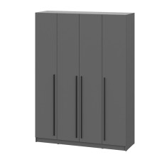 Шкаф распашной Берген ШК-1600, Серый графит