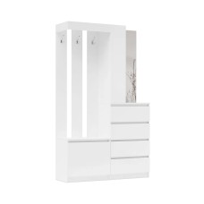 Прихожая Челси, Белый глянец холодный, Белый Прихожая Челси, Белый глянец холодный, Белый