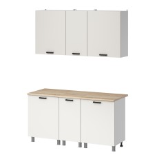 МК Аленушка 1,6м в.3 Лаванда Молочный,скоба черный,сонома