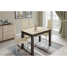 Стол обеденный Норман 60, венге/лакобель ваниль