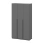Шкаф распашной с наполнением (9 полок) ШК 5 (1200), Графит